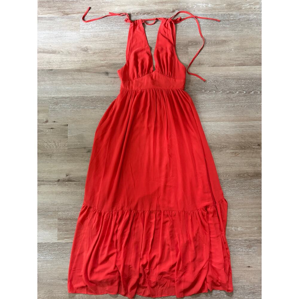 HELLO MOLLY Stand Out Heart Maxi Dress Bright Red - Picture 2 of 10